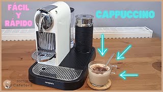 ✅️ Cómo preparar un cappuccino ☕️ con cafetera NESPRESSO 😋