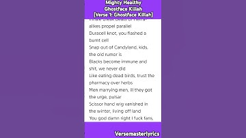 Thumbnail of Mighty Healthy Ghostface Killah [Verse 1: Ghostface Killah] #hiphop #rap #verse #lyrics #nelly