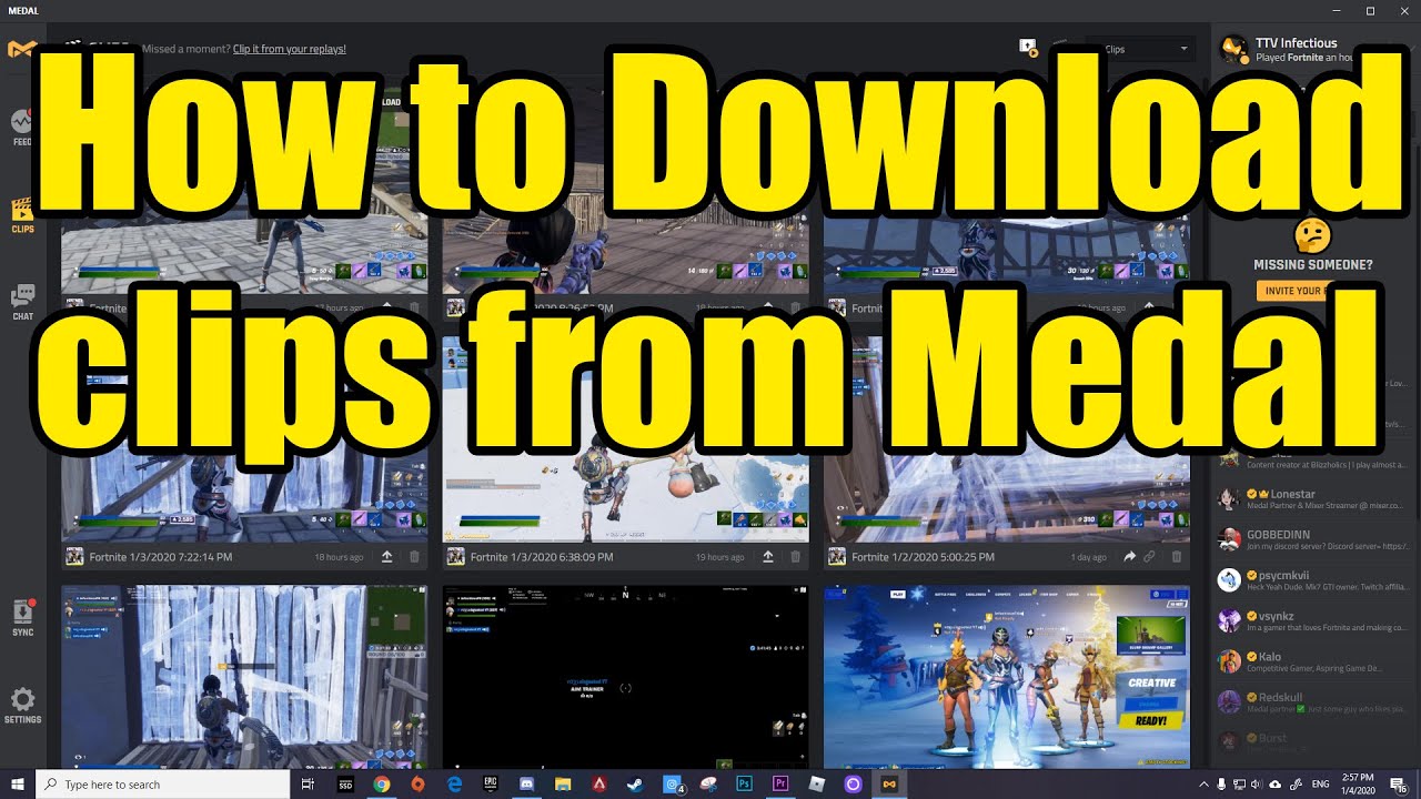 How to Download Clips from Medal Fortnite Tips and Tricks YouTube