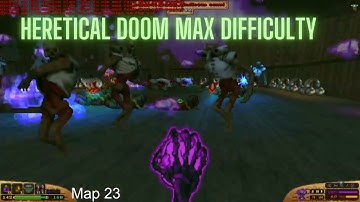 Heretical Doom mod, Map 24 part 3, max difficulty, episode Hell Revealed