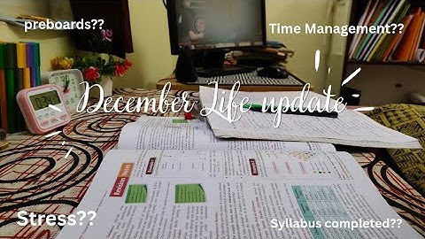 December Life Update 🦋✨ || Study Vlog as a 10th Grader|| ft.Preboards Edition||