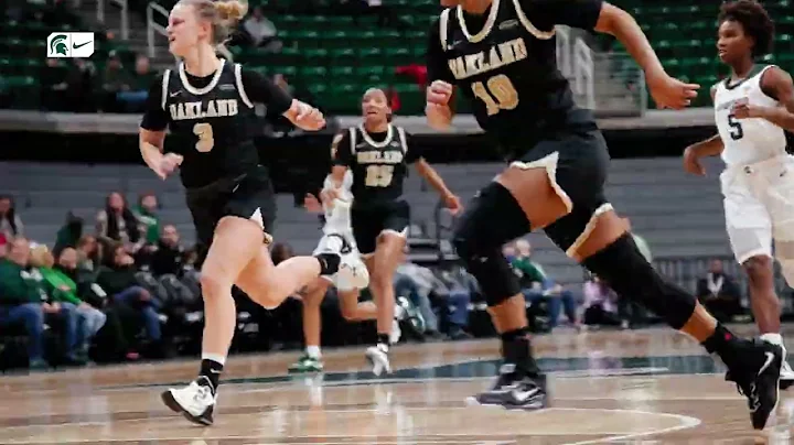 Michigan State Women's Basketball vs Oakland | Cinematic Highlight | Nov. 15, 2022