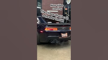 How NOT to install long tube headers on a Camaro….