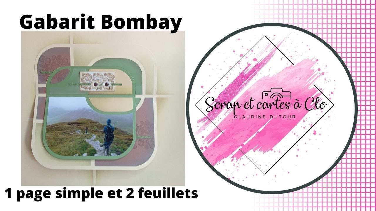 Gabarit Bombay 2 avec 1 page simple et 2 feuillets. #j'adore le gab Bombay