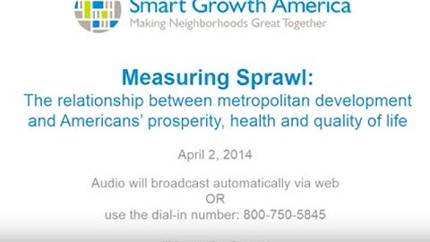 Measuring Sprawl 2014 webinar