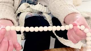 DIY Wood Bead Garland with Tassels – Hallstrom Home