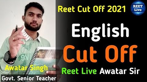 Reet English Cut Off | Reet English Category Wise Cut Off | Reet Cut Off 2021