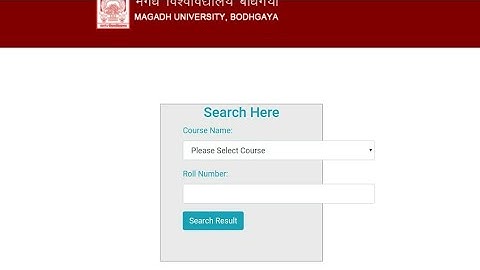 Magadh University Part1 Result 2021/MU BA/BSc Part1 Result kab aayega/MU Part1 Result Update News