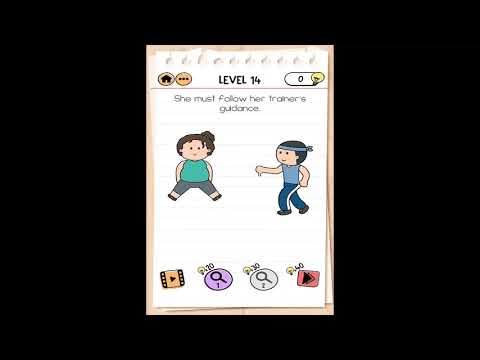 Brain test 2 fitness with cindy level 14 solution or walkthrough 