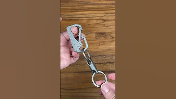 Titanium Swivel Key Ring — 360° swivel, detachable magnetic design, and built from titanium#keyring
