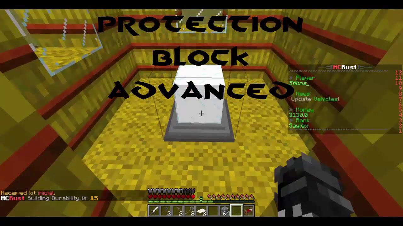 NUEVO RUST EN MINECRAFT | MCRust Server 1.8.8 - YouTube