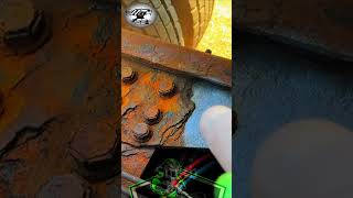 Sandblasting to remove thick rust, decompression, live original video#decompression#process
