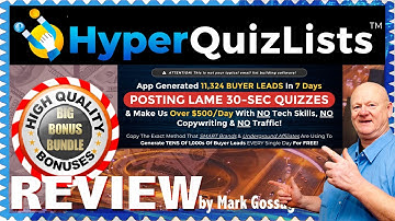 HyperQuizLists Review With Walkthrough Demo and 🚦 MASSIVE hyper quiz lists 🤐 Bonuses 🚦