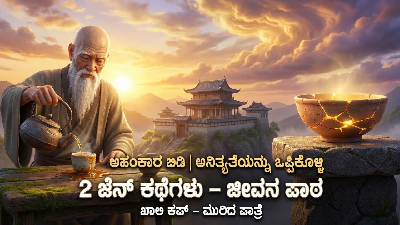 “ಖಾಲಿ ಕಪ್ & ಮುರಿದ ಪಾತ್ರೆ, 2 ಜೆನ್ ಕಥೆಗಳು ಜೀವನ ಬದಲಿಸಲು” “ಅಹಂಕಾರದಿಂದ ಸ್ವೀಕಾರದವರೆಗೆ | ಶಾಂತಿಯ ಆಡಿಯೋಬುಕ್”