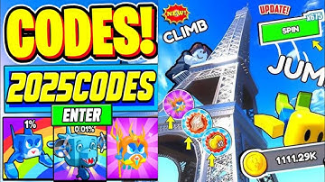 SECRET CODE 🔑 All Working Update 18 Codes in Climb and Jump Tower | Roblox Codes 2025