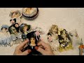 Vintage women printed on fabric embellishments