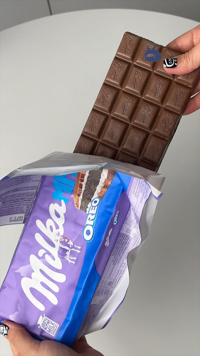 GIANT MILKA&OREO chocolate bar #cookiesopening #oreo #chocolatebars