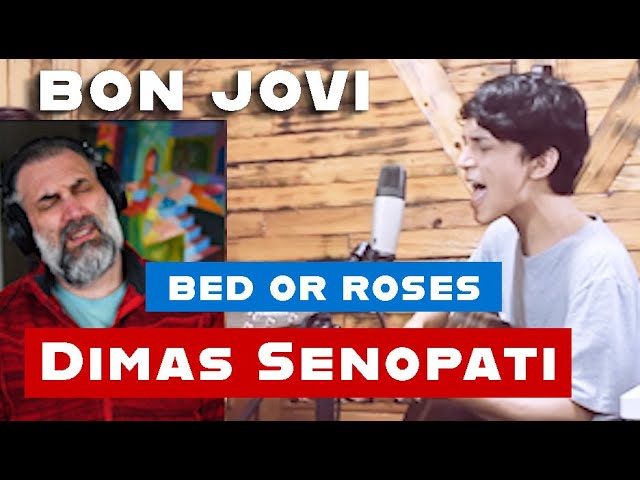 Dimas Senopati Bon Jovi - Bed Of Roses ( Acoustic Cover ) singer Reaction class=