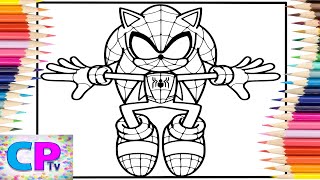 Sonic Spider - Maninteresting Combination Of Sonic And Spidermanuplifting Musiccreative Art