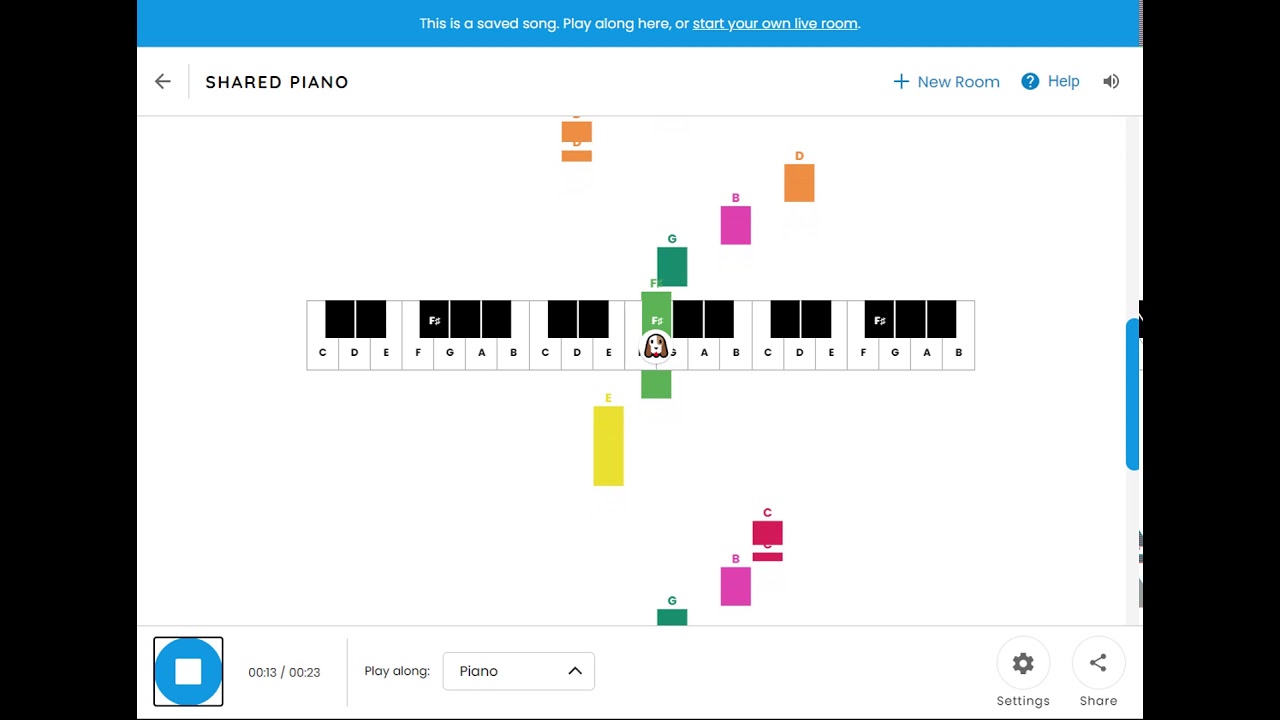 Shared Piano Tutorial - Chrome Music Lab 