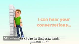 Send this to that one toxic person 💀💀 #funny #fyp #fypシ