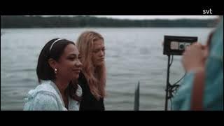 Girls smoking at a party