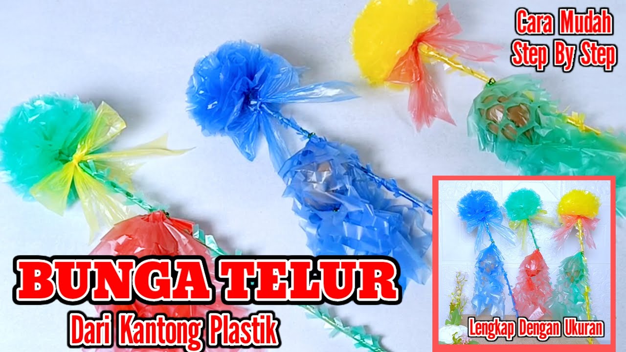 Cara Membuat Bunga Telur Maulid Yang Sangat Mudah / Hiasan Bunga Telor ...