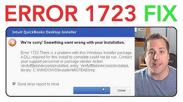 Fix QuickBooks Error 1723 with a Simple Fix