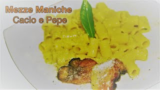 Mezze Maniche Rigate Cacio e Pepe - Video Ricetta