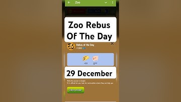 Zoo Rebus of the day 29 December | Riddle of the day zoo | #zoo #riddle #airdrop