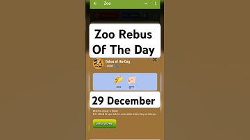 Zoo Rebus of the day 29 December | Riddle of the day zoo | #zoo #riddle #airdrop