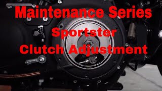 Sportster Clutch Adjustment