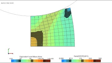 Vectorial Field Display on a Finite Element Simulation