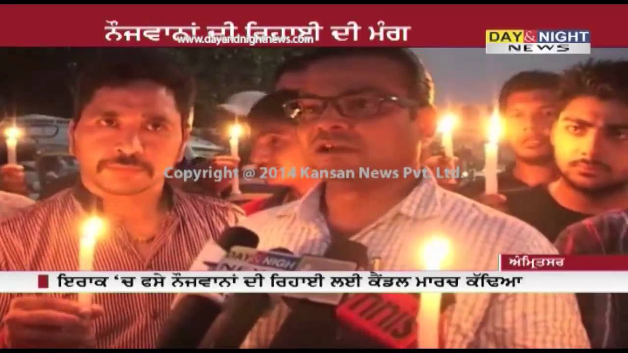 Candle light march in Amritsar for abducted Indians in Iraq