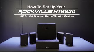 How To Set Up Rockville HTS820 1500w 5.1 Channel Home Theater System +Subwoofer