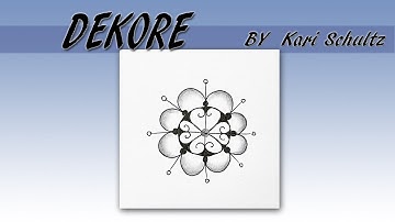 如何畫一般圖樣How to draw the Tangle Pattern DEKORE