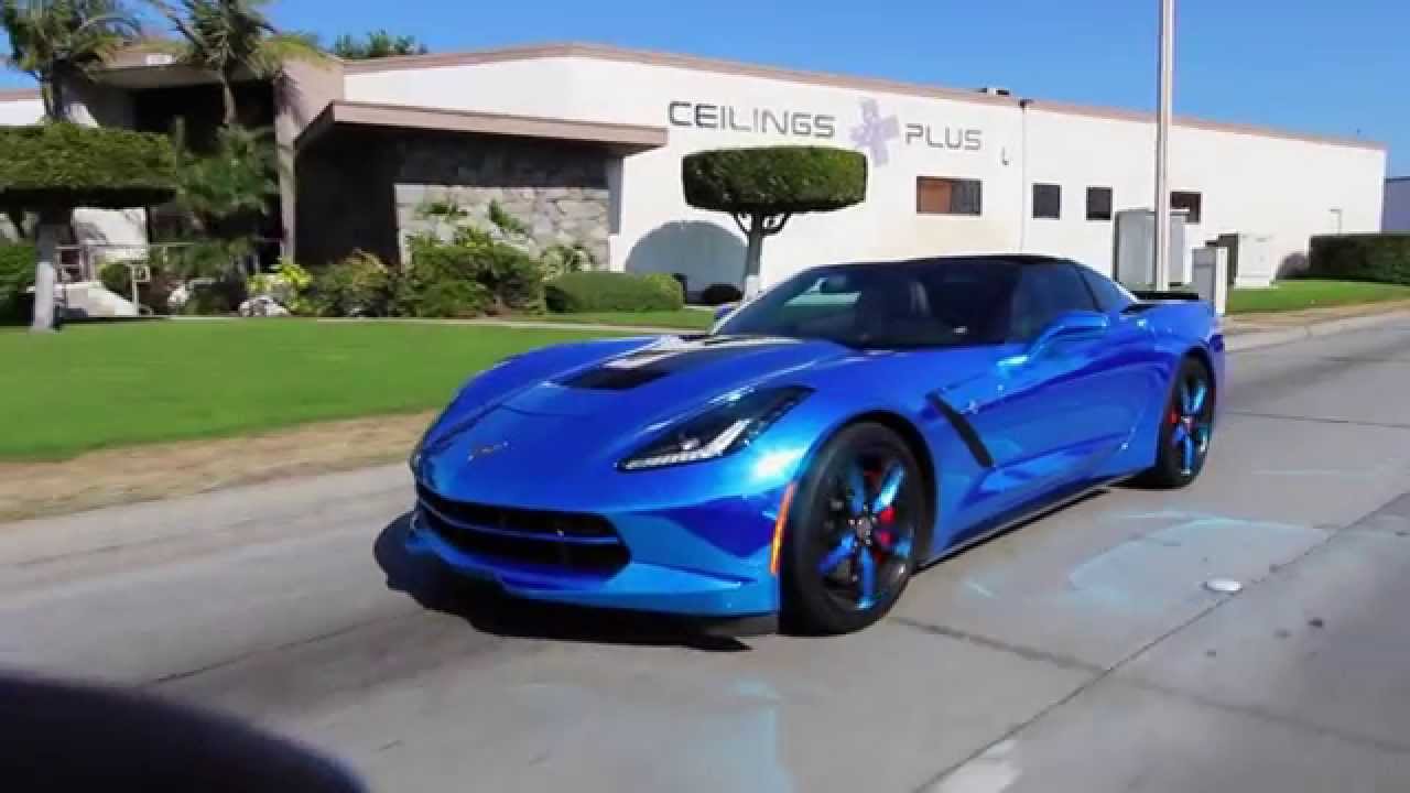 15 Corvette Z07 Stingray Chrome Blue Youtube