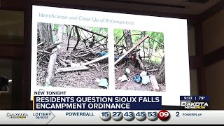 Residents question push for homeless encampment ordinance in Sioux Falls