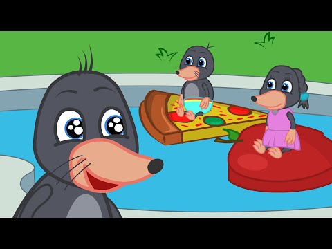 Benny Mole en Español - Pizza Inflable Dibujos Animados Para Niños