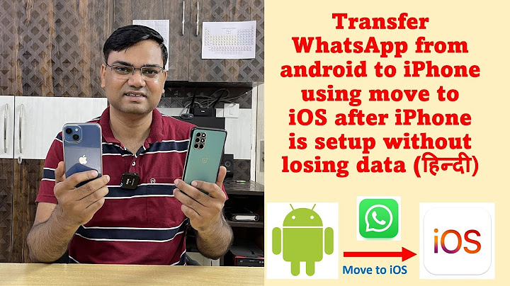 Can you transfer android to iphone after setup