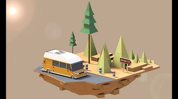 Timelapse Low poly Blender 2.8[ Speed Art ]