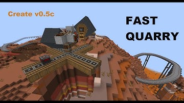 Fast Quarry with Create 0.5