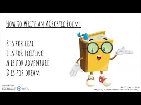 How to Write Acrostic Poems