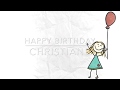 Happy Birthday *Christiane* congratulate with personal greetings