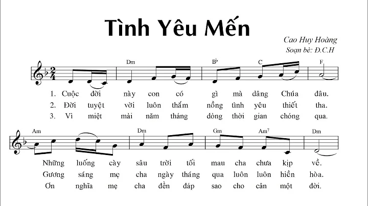 Tnh Yu Mn (Sng Tc: Cao Huy Hong) - Ca len di | Lyrics