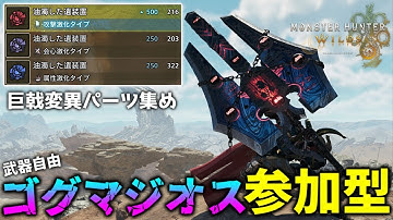 【参加型】最強アーティア装備を求めてゴグマジオスマジ周回するぞ！【モンハンワイルズ】