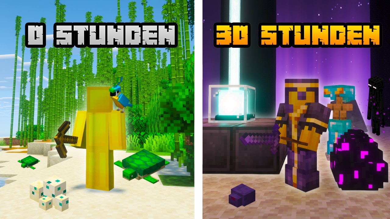 Ich hatte nur 30 Stunden in Minecraft… und DAS ist passiert.