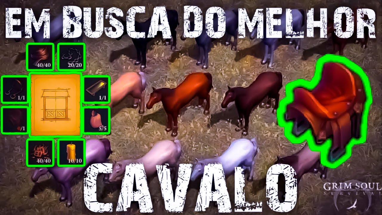 GRIM SOUL DARK SURVIVAL||FINALIZANDO O ESTÁBULO E PEGANDO O CAVALO.
