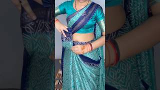 Perfect side fitting without any safety pin🧷long time carry saree draping #saree#drape#fashion#look