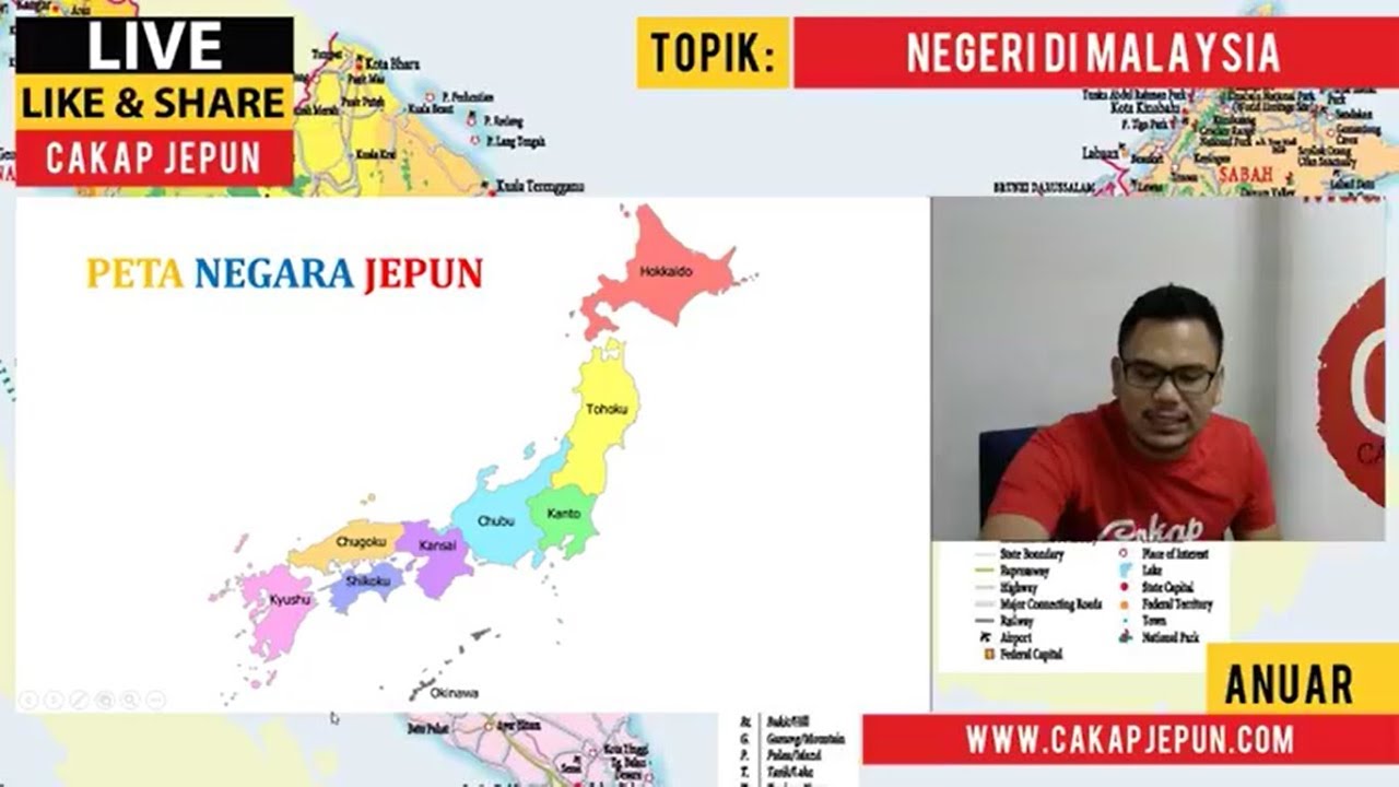 LIVE#26: Negeri di Malaysia dalam Bahasa Jepun - Cakap ...